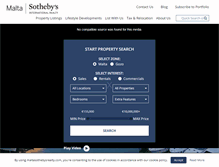 Tablet Screenshot of maltasothebysrealty.com